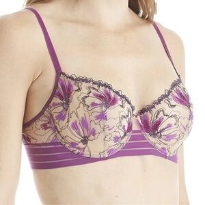 Simone Perele Jaipur‎ Purple Lace Underwire Bra 34E